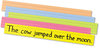 A Picture of product PAC-1733 Pacon® Sentence Strips,  24 x 3, Assorted Bright Colors, 100/Pack