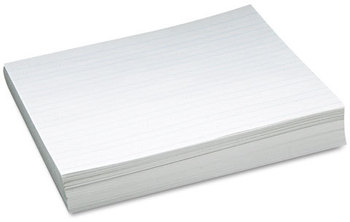 Pacon® Skip-A-Line Ruled Newsprint Paper,  30 lbs., 11 x 8-1/2, White, 500 Sheets/Pack