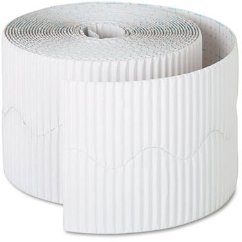 Pacon® Bordette® Decorative Border,  2 1/4" x 50' Roll, White