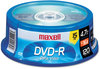 A Picture of product MAX-638006 Maxell® DVD-R Recordable Disc,  4.7GB, 16x, Spindle, Gold, 15/Pack