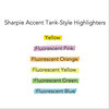 A Picture of product SAN-25026 Sharpie® Tank Style Highlighters,  Chisel Tip, Fluorescent Green, Dozen