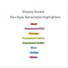 A Picture of product SAN-28010 Sharpie® Retractable Highlighters,  Chisel Tip, Fluorescent Blue, Dozen