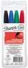 A Picture of product SAN-30074 Sharpie® Fine Tip Permanent Marker,  Assorted, 4/Set