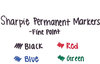A Picture of product SAN-30074 Sharpie® Fine Tip Permanent Marker,  Assorted, 4/Set
