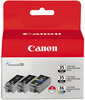 A Picture of product CNM-1509B007 Canon® 1509B007 Ink,  Black/Tri-Color, 3/PK