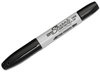 A Picture of product SAN-36201 Sharpie® Super Twin-Tip Permanent Marker,  Fine/Chisel Tip, Black