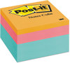 A Picture of product MMM-2056FP Post-it® Notes Original Cubes 3" x Aqua Wave Collection, 470 Sheets/Cube