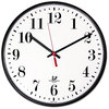 A Picture of product ILC-67300002 Chicago Lighthouse Quartz Slimline Clock,  12-3/4", Black