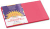 A Picture of product PAC-6007 SunWorks® Construction Paper,  58 lbs., 12 x 18, Scarlet, 50 Sheets/Pack