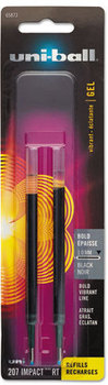 uni-ball® Refill for uni-ball® Gel 207™ IMPACT RT Roller Ball Pens,  Bold, Black, 2/Pack