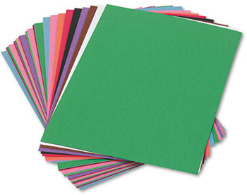 SunWorks® Construction Paper,  58 lbs., 9 x 12, Assorted, 50 Sheets/Pack