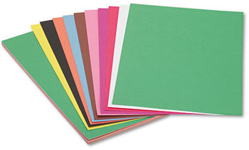 SunWorks® Construction Paper,  58 lbs., 12 x 18, Assorted, 50 Sheets/Pack