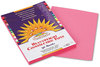 A Picture of product PAC-7003 SunWorks® Construction Paper,  58 lbs., 9 x 12, Pink, 50 Sheets/Pack