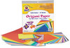 A Picture of product PAC-72230 Pacon® Origami Paper,  30 lbs., 9-3/4 x 9-3/4, Assorted Bright Colors, 55 Sheets/Pack