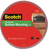 A Picture of product MMM-4011LONG Scotch® Permanent Heavy Duty Interior/Exterior Mounting Tape,  1" x 450", Gray w/Red Liner