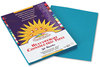 A Picture of product PAC-7703 SunWorks® Construction Paper,  58 lbs., 9 x 12, Turquoise, 50 Sheets/Pack