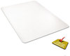 A Picture of product DEF-CM21442FPC deflecto® Clear Polycarbonate All Day Use Chair Mat,  46 x 60