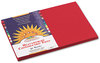 A Picture of product PAC-9907 SunWorks® Construction Paper,  58 lbs., 12 x 18, Holiday Red, 50 Sheets/Pack