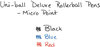 A Picture of product SAN-60026 uni-ball® Deluxe Stick Roller Ball Pen,  Red Ink, Micro, Dozen