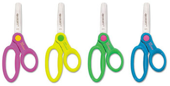 Westcott® Kids' Scissors with Antimicrobial Protection,  Assorted Colors, 5" Blunt