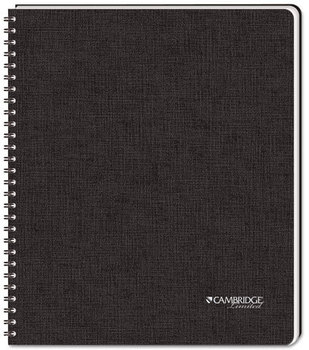 Cambridge® Hardbound Notebook with Pocket,  Legal Rule, 8 1/2 x 11, White, 96 Sheet Pad