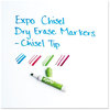 A Picture of product SAN-81029 EXPO® Low-Odor Dry-Erase Marker,  Chisel Tip, Classic Colors Assorted, 4/Set