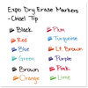 A Picture of product SAN-81045 EXPO® Low-Odor Dry-Erase Marker,  Chisel Tip, Assorted, 16/Set