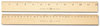 A Picture of product ACM-10375 Westcott® Budget 12" Metric Ruler,  Metric and 1/16" Scale with Single Metal Edge, 30 cm