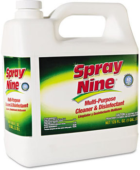 Spray Nine® Heavy Duty Cleaner/Degreaser/Disinfectant, Citrus Scent, 1 Gal Bottle, 4 Gallons/Case