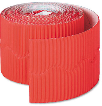 Pacon® Bordette® Decorative Border,  2 1/4" x 50' Roll, Flame Red