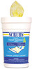 A Picture of product ITW-92991 SCRUBS® Hand Sanitizer Wipes,  6 x 8, 120 Wipes/Canister, 6 Canisters/Case