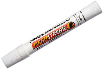 Sharpie® Mean Streak® Marking Stick,  Broad Tip, White