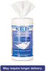 A Picture of product ITW-98528 SCRUBS® CLEAR REFLECTIONS® Glass Cleaner Wipes,  6 x 10 1/2, White, 90 Canister/Pack, 6 Cans/Carton