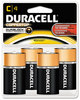 A Picture of product DUR-MN1400B4 Duracell® CopperTop® Alkaline Batteries with Duralock Power Preserve™ Technology,  C, 4/Pk
