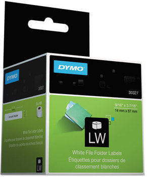 DYMO® Labels for LabelWriter® Label Printers,  9/16 x 3 7/16, White, 130/Roll, 2 RL/PK