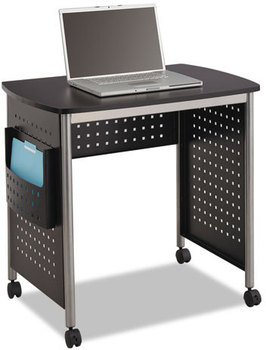 Safco® Scoot™ Desk 32.25" x 22" 30.5", Black/Silver