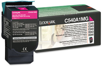 Lexmark™ C540H1YG - C540A1KG Toner Cartridge,  1000 Page-Yield, Magenta
