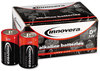 A Picture of product IVR-33012 Innovera® Alkaline Batteries,  D, 12 Batteries/Pack