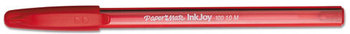 Paper Mate® InkJoy™ 100 Stick Pen,  1mm, Red Ink, Dozen