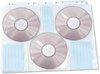 A Picture of product IVR-39301 Innovera® CD/DVD Three Ring Binder Pages Two-Sided for Three-Ring 6 Disc Capacity, Clear, 10/Pack