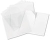 A Picture of product IVR-39402 Innovera® Adhesive CD/DVD Holders Self-Adhesive Sleeves, 1 Disc Capacity, Clear, 10/Pack