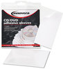 A Picture of product IVR-39402 Innovera® Adhesive CD/DVD Holders Self-Adhesive Sleeves, 1 Disc Capacity, Clear, 10/Pack