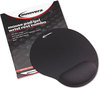 A Picture of product IVR-50448 Innovera® Fabric-Covered Gel Wrist Support Mouse Pad with Rest, 10.37 x 8.87, Black