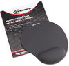 A Picture of product IVR-50449 Innovera® Fabric-Covered Gel Wrist Support Mouse Pad with Rest, 10.37 x 8.87, Gray