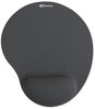 A Picture of product IVR-50449 Innovera® Fabric-Covered Gel Wrist Support Mouse Pad with Rest, 10.37 x 8.87, Gray