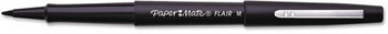 Paper Mate® Flair® Felt Tip Marker Pen,  Black Ink, Medium, 36/Box