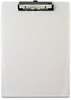 A Picture of product SAU-00442 Saunders Recycled Plastic Clipboard,  1/2" Capacity, Holds 8 1/2w x 12h, Pearl