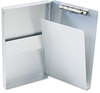 A Picture of product SAU-10507 Saunders Snapak™ Aluminum Forms Folder,  3/8" Capacity, Holds 5-2/3w x 9-1/2h, Silver