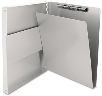 Saunders Snapak™ Aluminum Forms Folder,  1/2" Capacity, Holds 8-1/2w x 12h, Silver