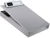 A Picture of product SAU-11025 Saunders Redi-Rite™ Aluminum Storage Clipboard,  1" Capacity, Holds 8-1/2w x 12h, Silver